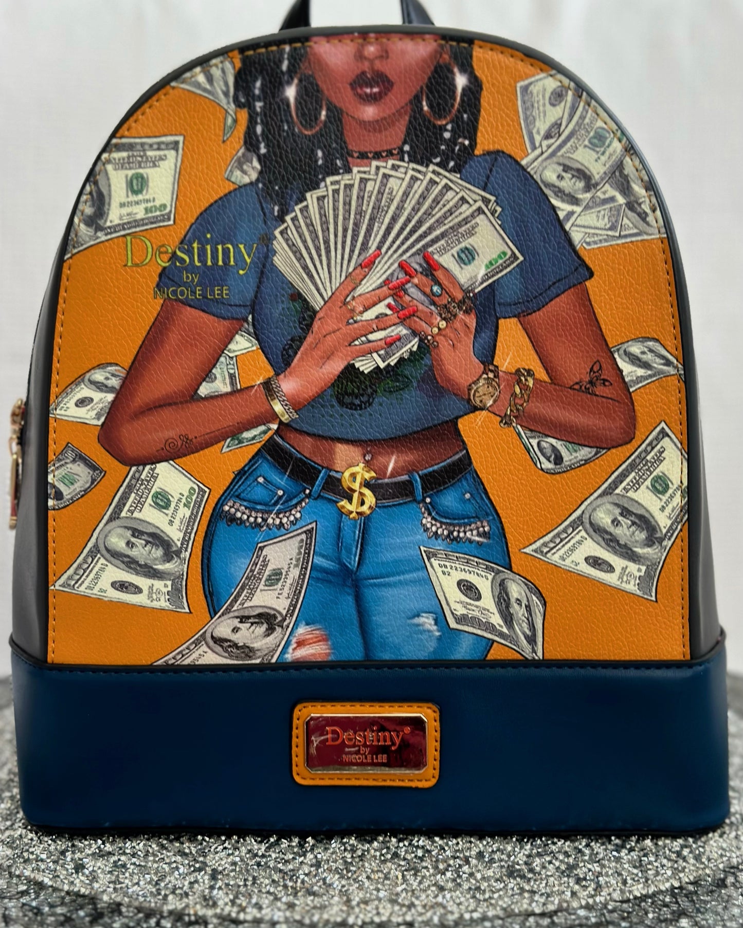 Blue leather Destiny $bag