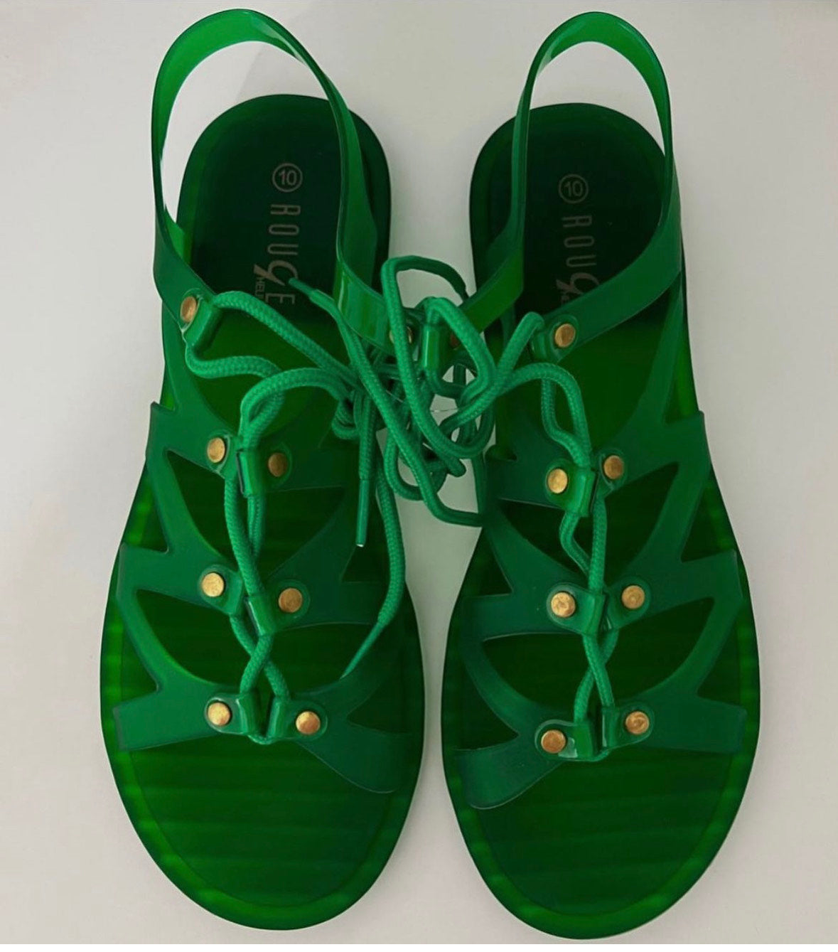 Green Jelly Lace up