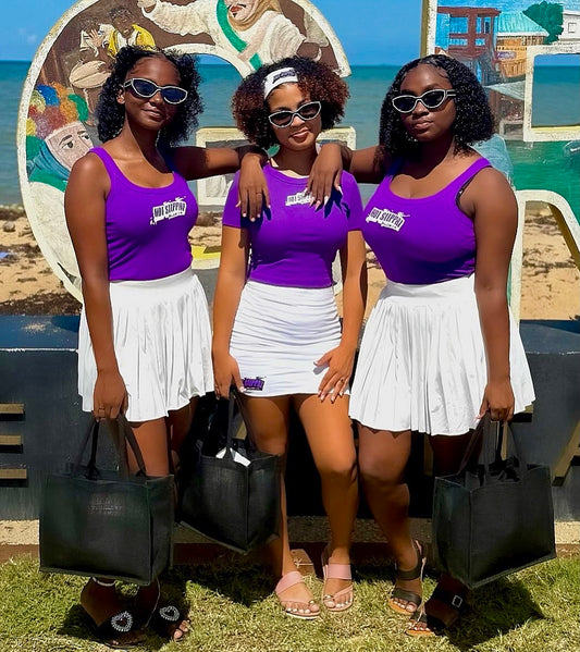 Back in Stock, purple HS tank top